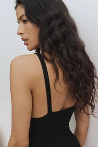 Rib-Knit Strappy Top