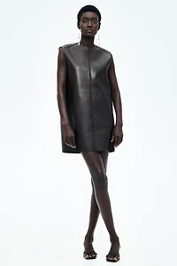 Braided-Detail Coated Dress
