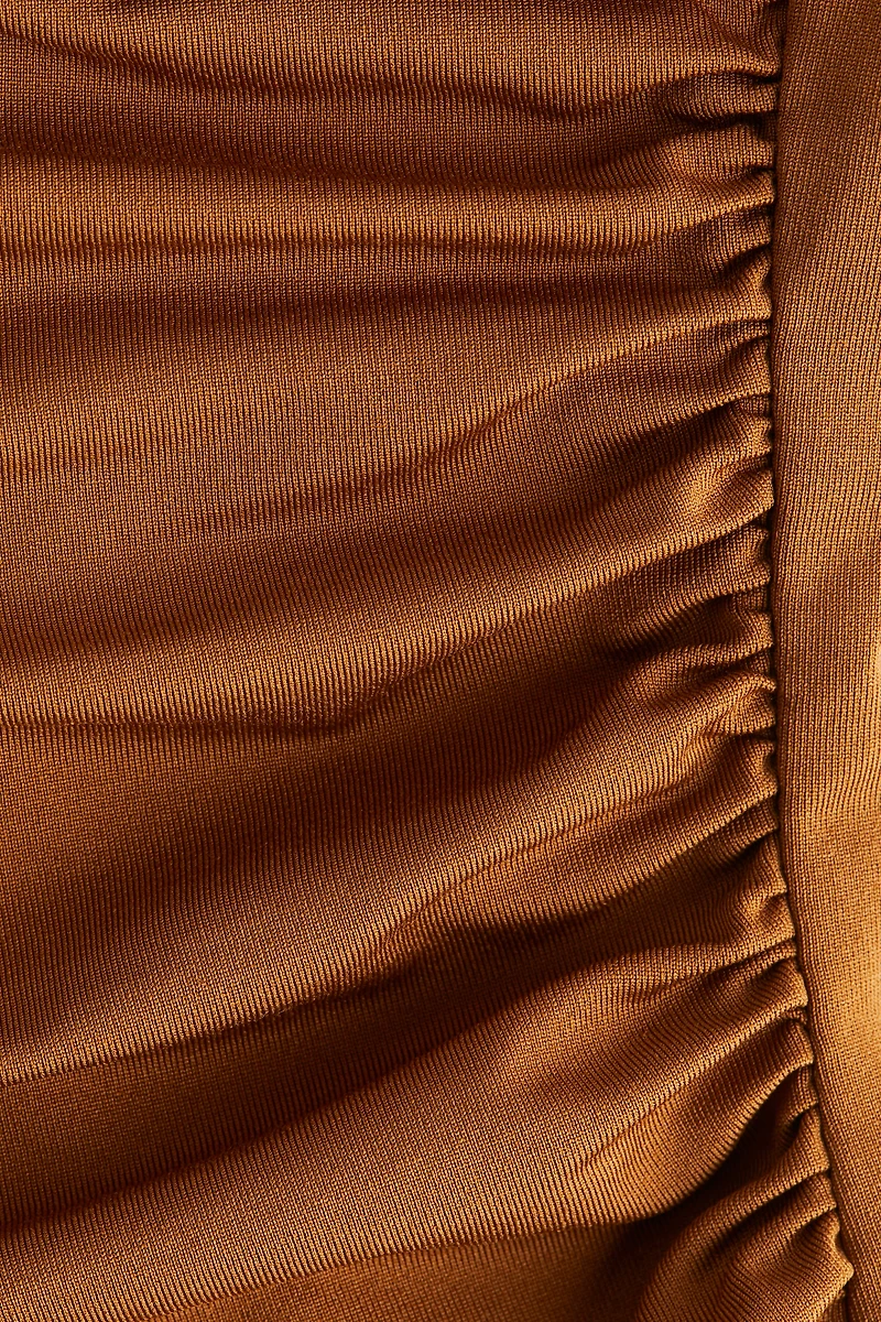 Robe en jersey à effet drapé