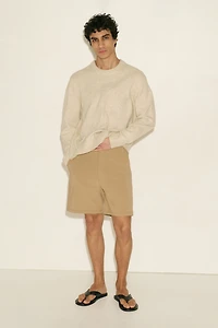 Four-Way Stretch Loose-Fit Chino Shorts