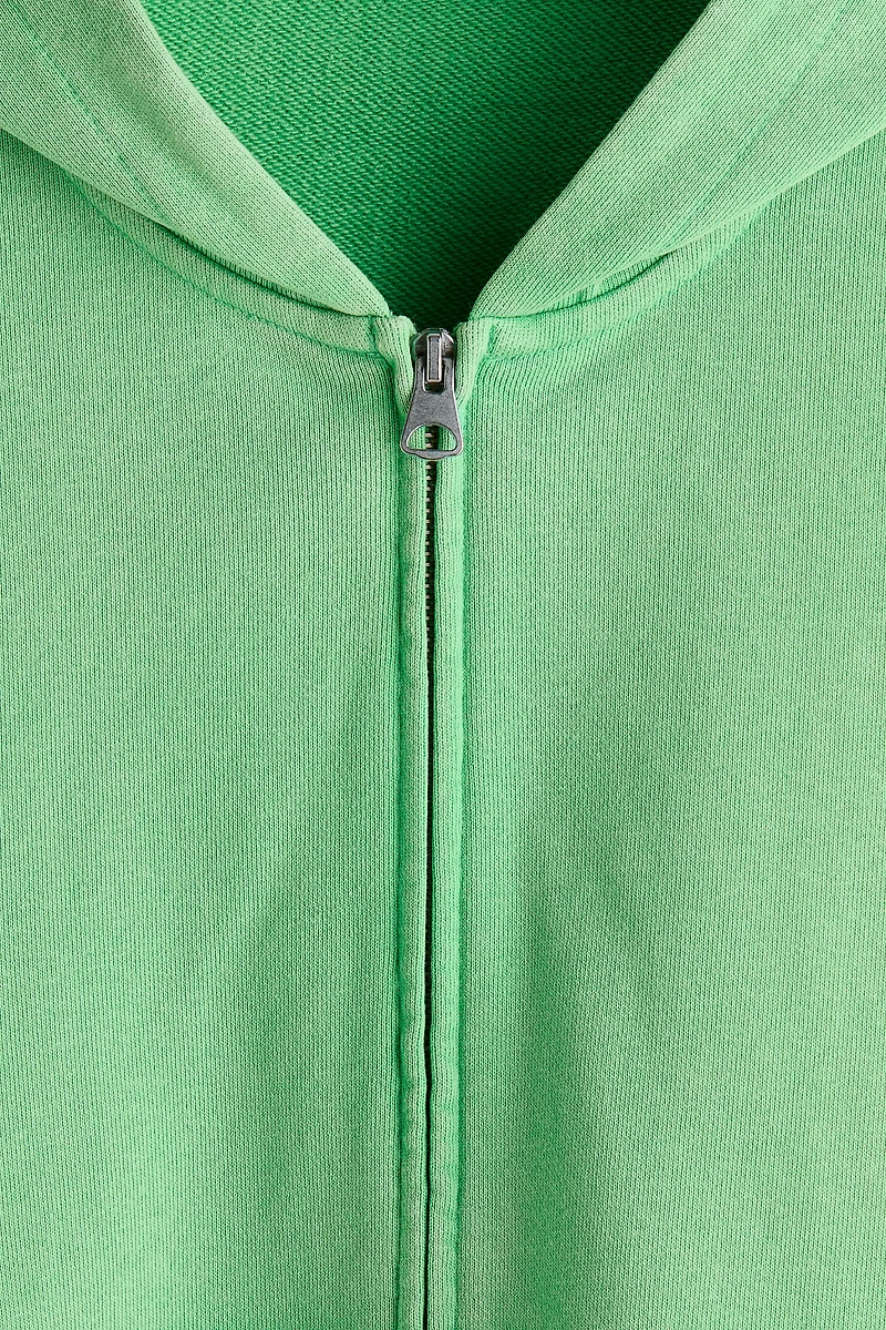 Veste à capuchon fermeture éclair grande taille
