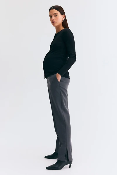 MAMA Slit-Hem Pants