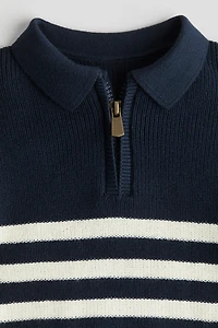 Chandail style polo en coton