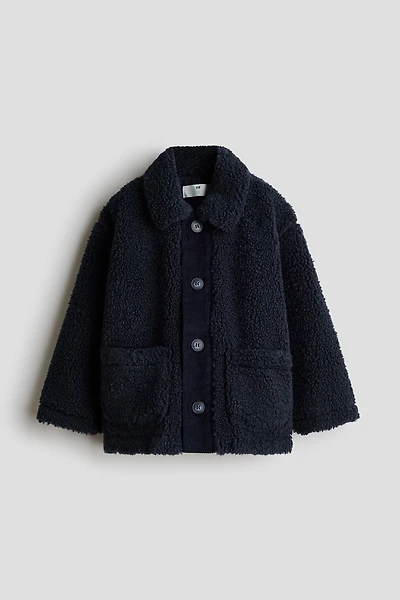 Teddy Fleece Jacket with Collar