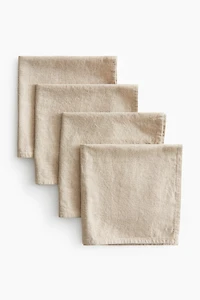 4-Pack Linen-Blend Napkins