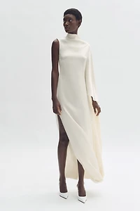 Satin Cape Dress