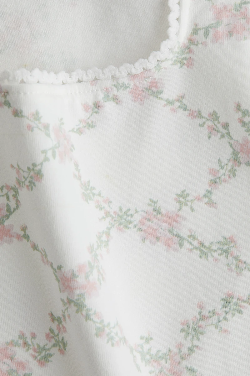 Camisole à bords picots