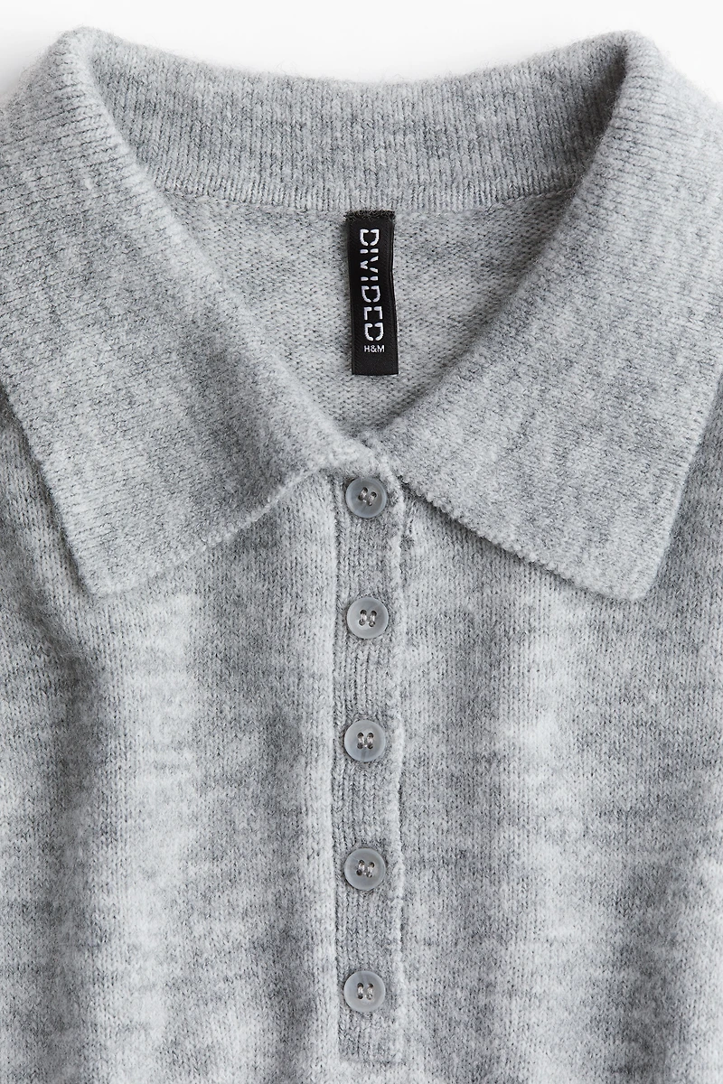 Fine-Knit Polo Dress