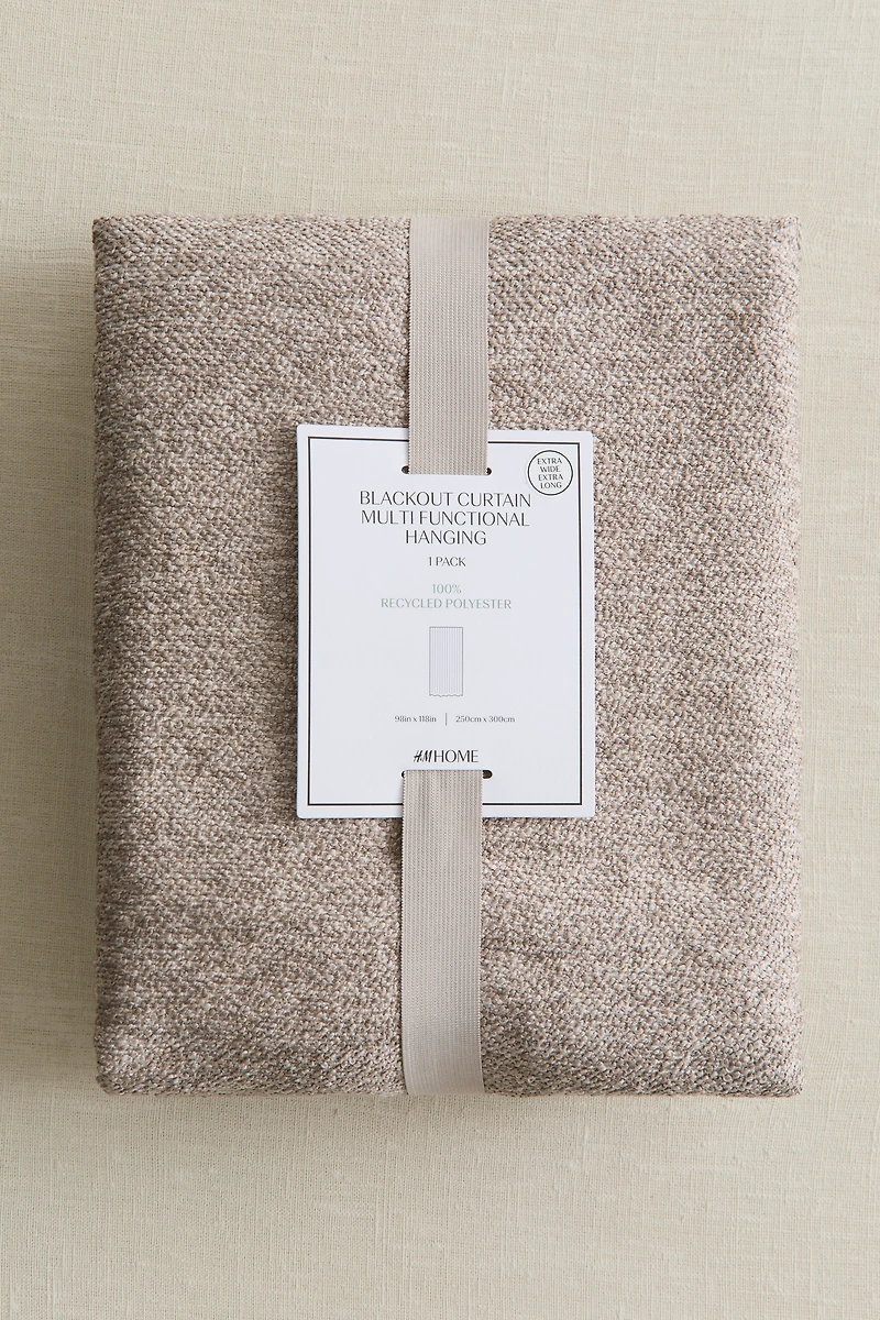 Single-pack Long Wide Blackout Curtain Panel