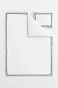 Egyptian Cotton Twin Duvet Cover Set