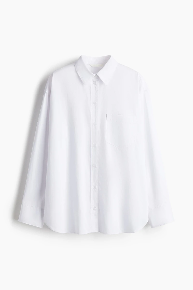 Oversized Cotton Poplin Shirt