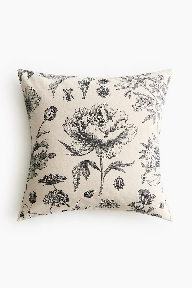 Linen-Blend Cushion Cover