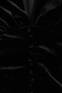 Draped Velour Top