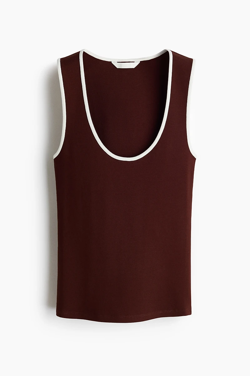 Ribbed Cotton Tank Top