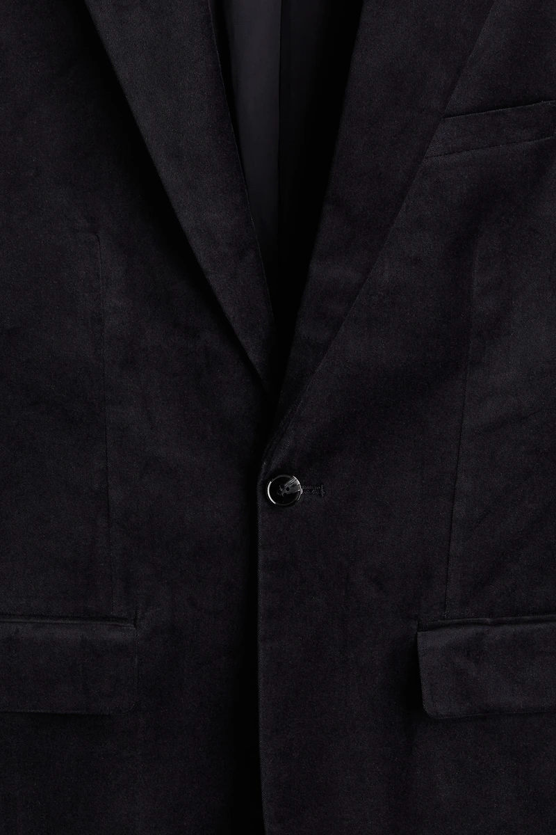 Slim Fit Velvet Blazer