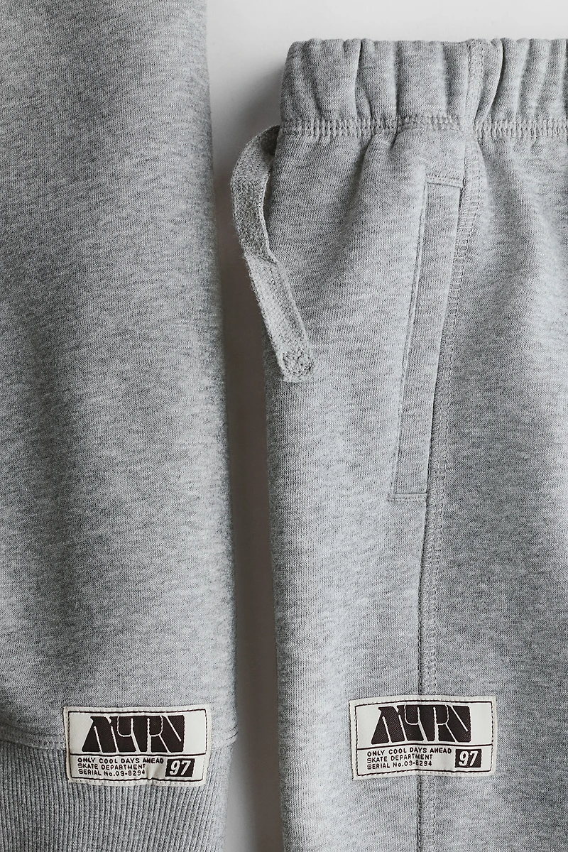 2-Piece Brushed-Inside Sweatshirt and Joggers Set