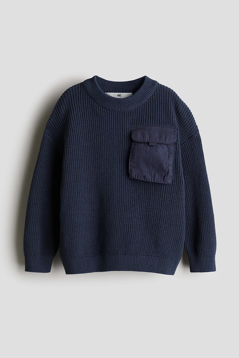 Flap-Pocket Sweater