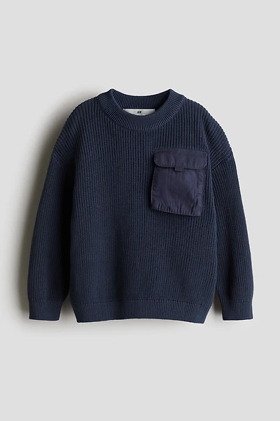 Flap-Pocket Sweater
