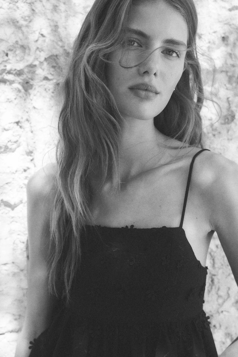 Appliquéd Strappy Top