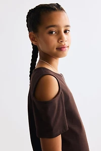 Open-Shoulder Cotton Top