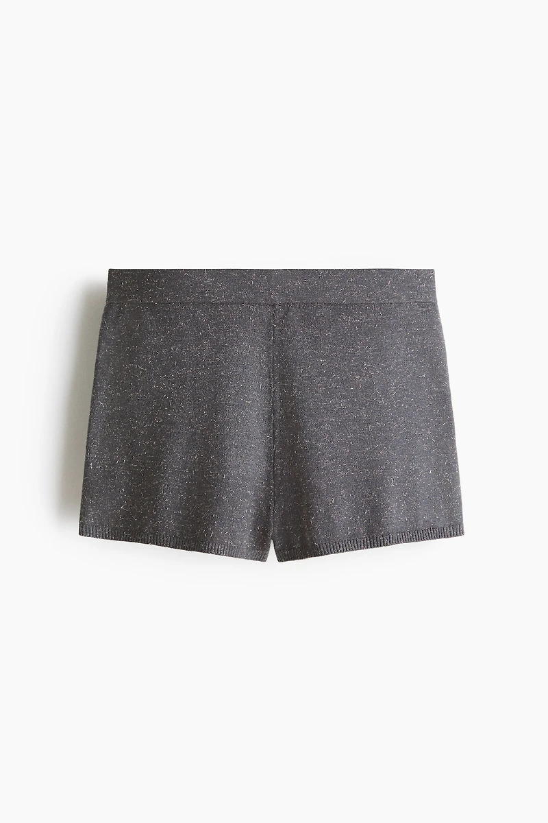 Short en fin tricot