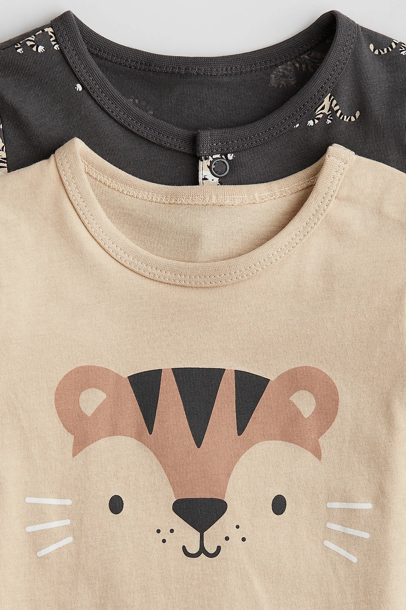 Lot de 2 pyjamas en jersey coton