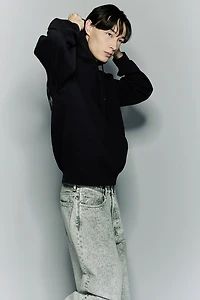 Loose Fit Printed Hoodie