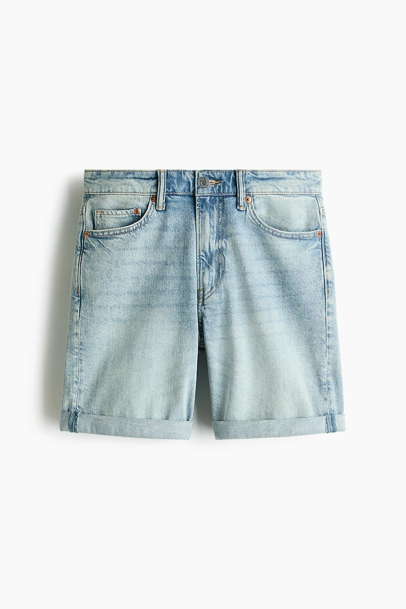 Slim Denim Shorts
