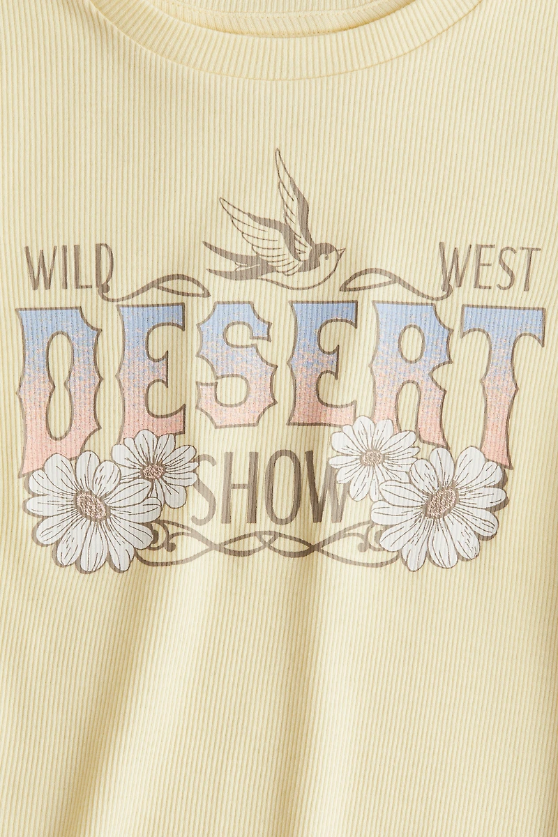 T-shirt en coton avec motif imprimé