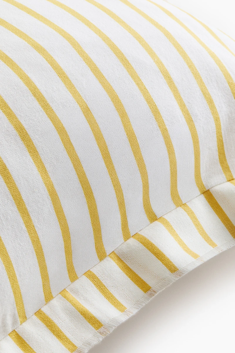 Linen-Blend Cushion Cover