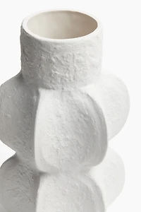 Textured Stoneware Vase