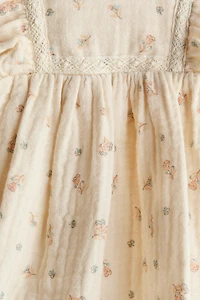 Cotton Muslin Bodysuit Dress