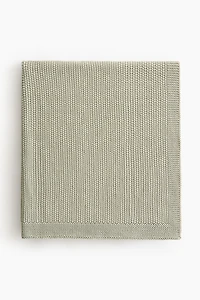 Moss-Stitched Cotton Baby Blanket
