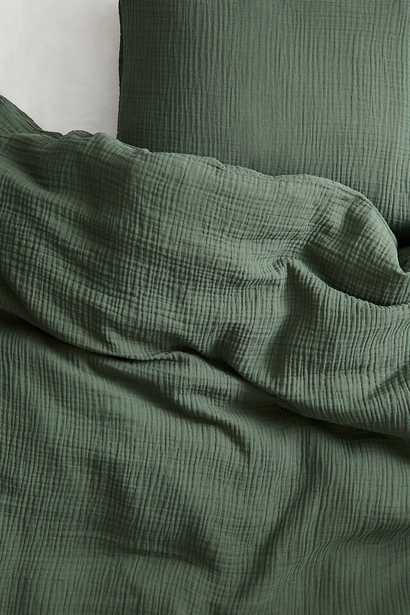Muslin Twin Duvet Cover Set