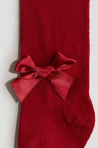Bow-detail Tights