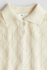 Pointelle-Knit Sweater