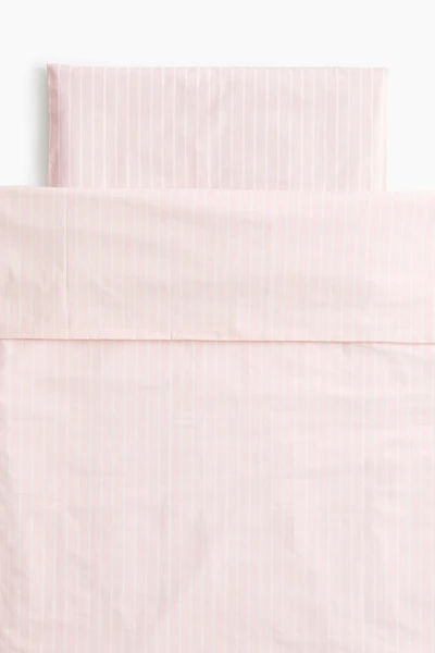 Cotton Percale Crib Duvet Cover Set