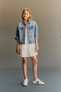 Crinkled Cotton Dress