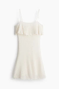 Haut à bretelles fines en tricot pointelle