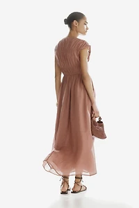 Robe en ramie avec cordons de serrage