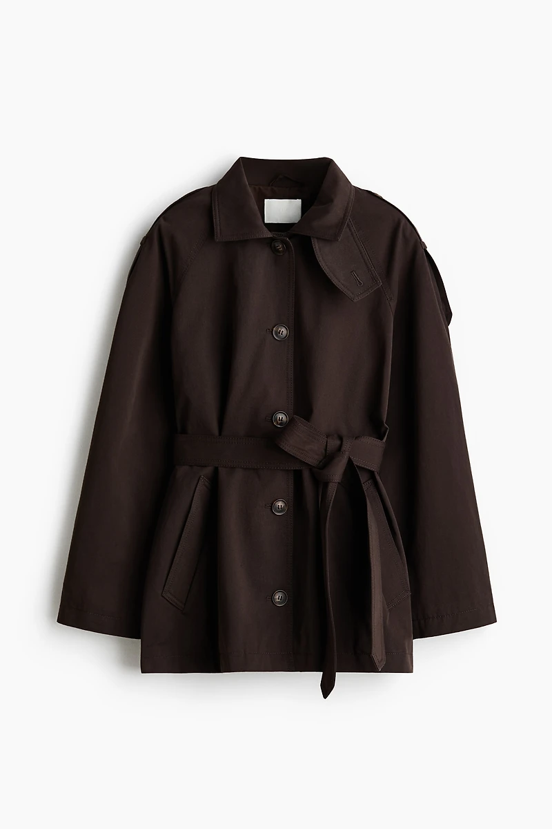 Belted Twill Coat
