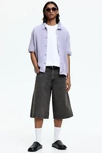 Relaxed-Fit Open-Knit Shirt
