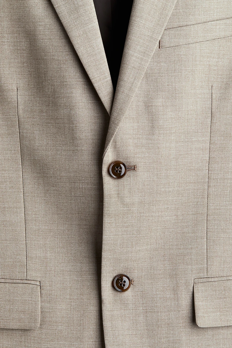 Veste près du corps à fermeture droite