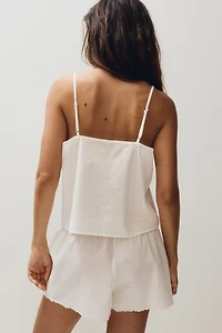 Pyjama brodé en coton