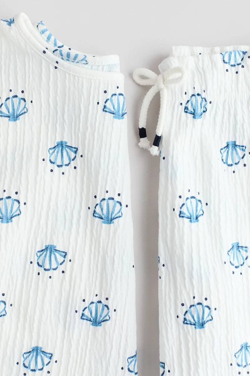 2-Piece Ruffle-Trimmed Set