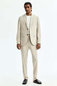 Veste près du corps à fermeture droite