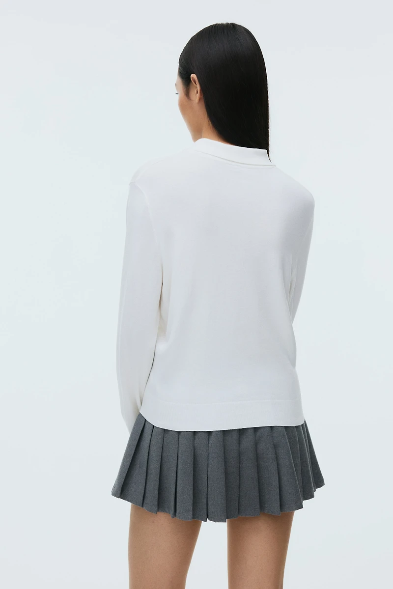 Long-Sleeved Polo Shirt