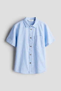 Linen-Blend Shirt