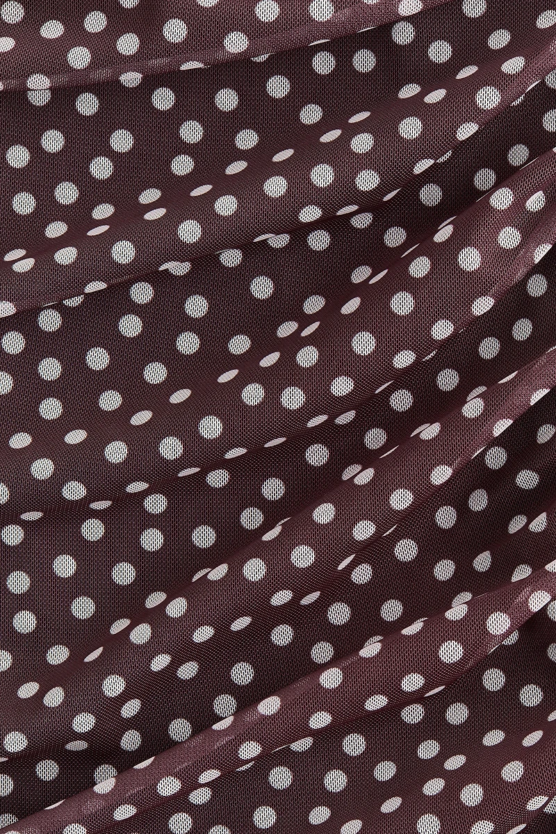 Robe en filet à effet drapé