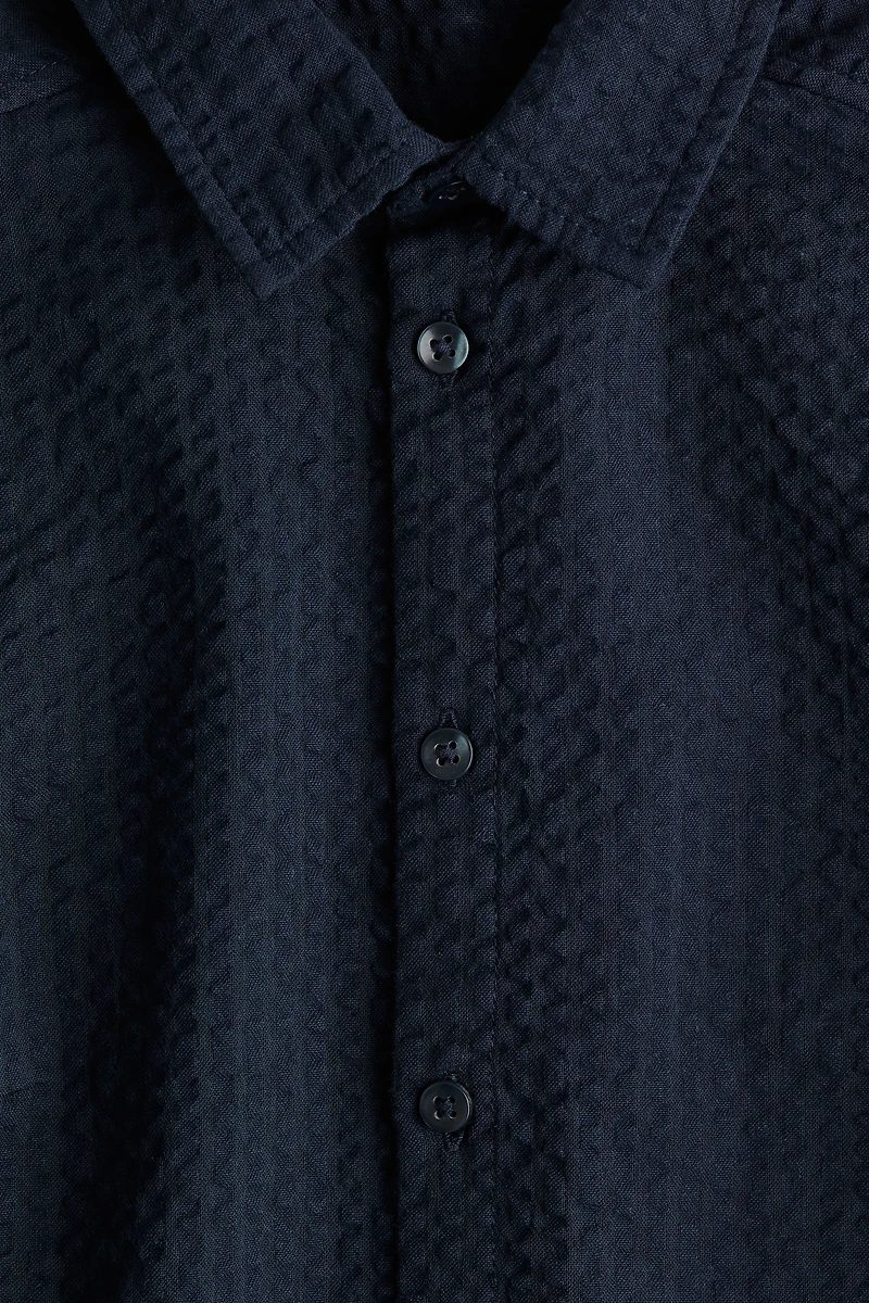 Cotton Seersucker Shirt